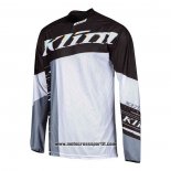 2021 Motocross Ciclismo Maglie Klim Manica Lunga Nero Bianco