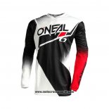 2021 Oneal Motocross Ciclismo Maglie Manica Lunga Nero Bianco Rosso