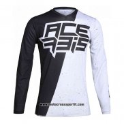 2020 Motocross Ciclismo Maglie Acerbis Manica Lunga Nero Bianco