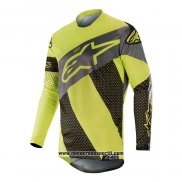 2020 Motocross Ciclismo Maglie Alpinestars Manica Lunga Giallo