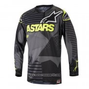 2020 Motocross Ciclismo Maglie Alpinestars Manica Lunga Nero