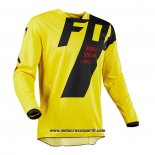 2020 Motocross Ciclismo Maglie FOX Manica Lunga Giallo