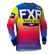 2020 Motocross Ciclismo Maglie FXR Manica Lunga Blu