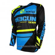 2020 Motocross Ciclismo Maglie Freegun Manica Lunga Blu