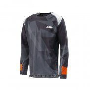 2020 Motocross Ciclismo Maglie KTM Manica Lunga Grigio