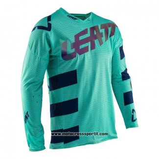 2020 Motocross Ciclismo Maglie Leatt Manica Lunga Verde