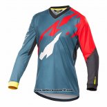 2020 Motocross Ciclismo Maglie Mavic Manica Lunga Blu