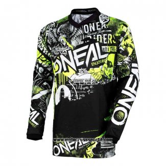 2020 Motocross Ciclismo Maglie Oneal Manica Lunga Giallo