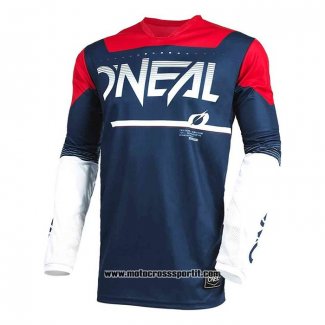 2020 Motocross Ciclismo Maglie Oneal Manica Lunga Scuro Blu