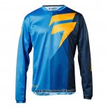 2020 Motocross Ciclismo Maglie Shift Manica Lunga Blu