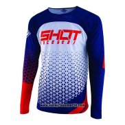 2020 Motocross Ciclismo Maglie Shot Manica Lunga Bianco