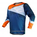 2020 Motocross Ciclismo Maglie Shot Manica Lunga Blu