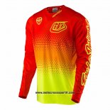 2020 Motocross Ciclismo Maglie TLD Manica Lunga Rosso Giallo