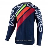 2020 Motocross Ciclismo Maglie TLD Manica Lunga Scuro Blu