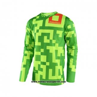 2020 Motocross Ciclismo Maglie TLD Manica Lunga Verde Giallo