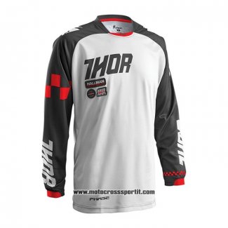 2020 Motocross Ciclismo Maglie Thor Manica Lunga Bianco