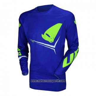 2020 Motocross Ciclismo Maglie UFO Manica Lunga Blu