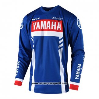 2020 Motocross Ciclismo Maglie YAMAHA Manica Lunga Blu