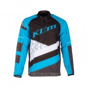 2021 Klim Motocross Ciclismo Maglie Manica Lunga Blu Nero