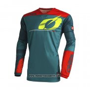 2021 Oneal Motocross Ciclismo Maglie Manica Lunga Verde Rosso