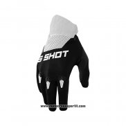 2021 Shot Motocross Ciclismo Guanti Dita Lunghe Bianco