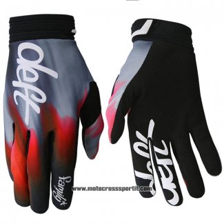 2020 Motocross Ciclismo Deft Family Guanti Dita Lunghe Rosso