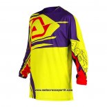 2020 Motocross Ciclismo Maglie Acerbis Manica Lunga Giallo Viola