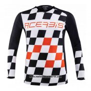 2020 Motocross Ciclismo Maglie Acerbis Manica Lunga Nero Arancione