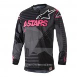 2020 Motocross Ciclismo Maglie Alpinestars Manica Lunga Nero