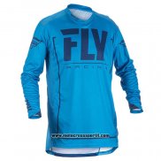 2020 Motocross Ciclismo Maglie FLY Manica Lunga Blu