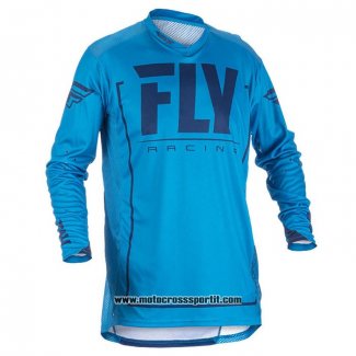 2020 Motocross Ciclismo Maglie FLY Manica Lunga Blu