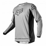 2020 Motocross Ciclismo Maglie FOX Manica Lunga Grigio