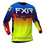 2020 Motocross Ciclismo Maglie FXR Manica Lunga Giallo