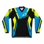 2020 Motocross Ciclismo Maglie Jopa Manica Lunga Blu Giallo Nero