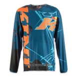 2020 Motocross Ciclismo Maglie Kini Manica Lunga Spento Blu