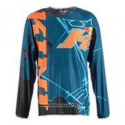 2020 Motocross Ciclismo Maglie Kini Manica Lunga Spento Blu