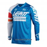 2020 Motocross Ciclismo Maglie Leatt Manica Lunga Blu