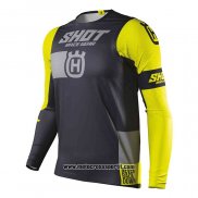 2020 Motocross Ciclismo Maglie Shot Manica Lunga Nero