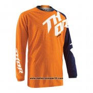 2020 Motocross Ciclismo Maglie Thor Manica Lunga Arancione