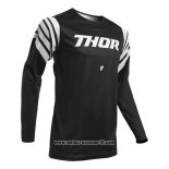 2020 Motocross Ciclismo Maglie Thor Manica Lunga Nero