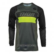 2020 Motocross Ciclismo Maglie Thor Manica Lunga Verde