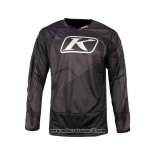 2021 Klim Motocross Ciclismo Maglie Manica Lunga Nero