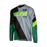 2021 Klim Motocross Ciclismo Maglie Manica Lunga Verde Nero Grigio