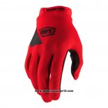 2021 Motocross Ciclismo 100 Percent Guanti Dita Lunghe Rosso