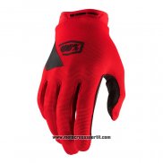 2021 Motocross Ciclismo 100 Percent Guanti Dita Lunghe Rosso