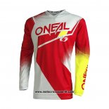 2021 Oneal Motocross Ciclismo Maglie Manica Lunga Giallo Bianco Rosso