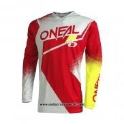 2021 Oneal Motocross Ciclismo Maglie Manica Lunga Giallo Bianco Rosso